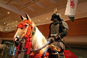 Warrior on horse at Royal Armouries museum in Leeds