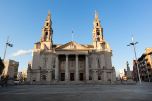 Leeds City Hall in Millennium Square