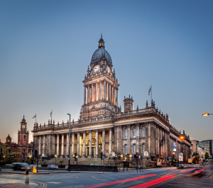 Leeds Town Hall is a Grade 1 listed building in the city centre of Leeds England